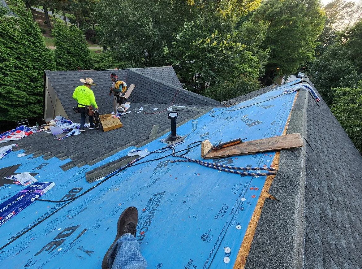 Rad Roofs roof replacement with clean, straight shingle courses