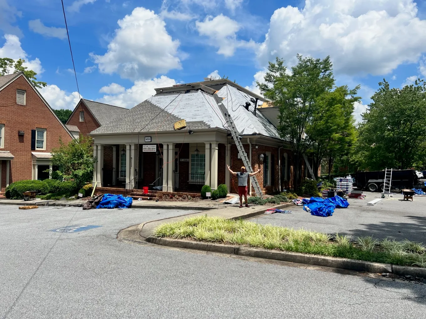 The Rad Roofs crew installing a new residential roof in Metro Atlanta
